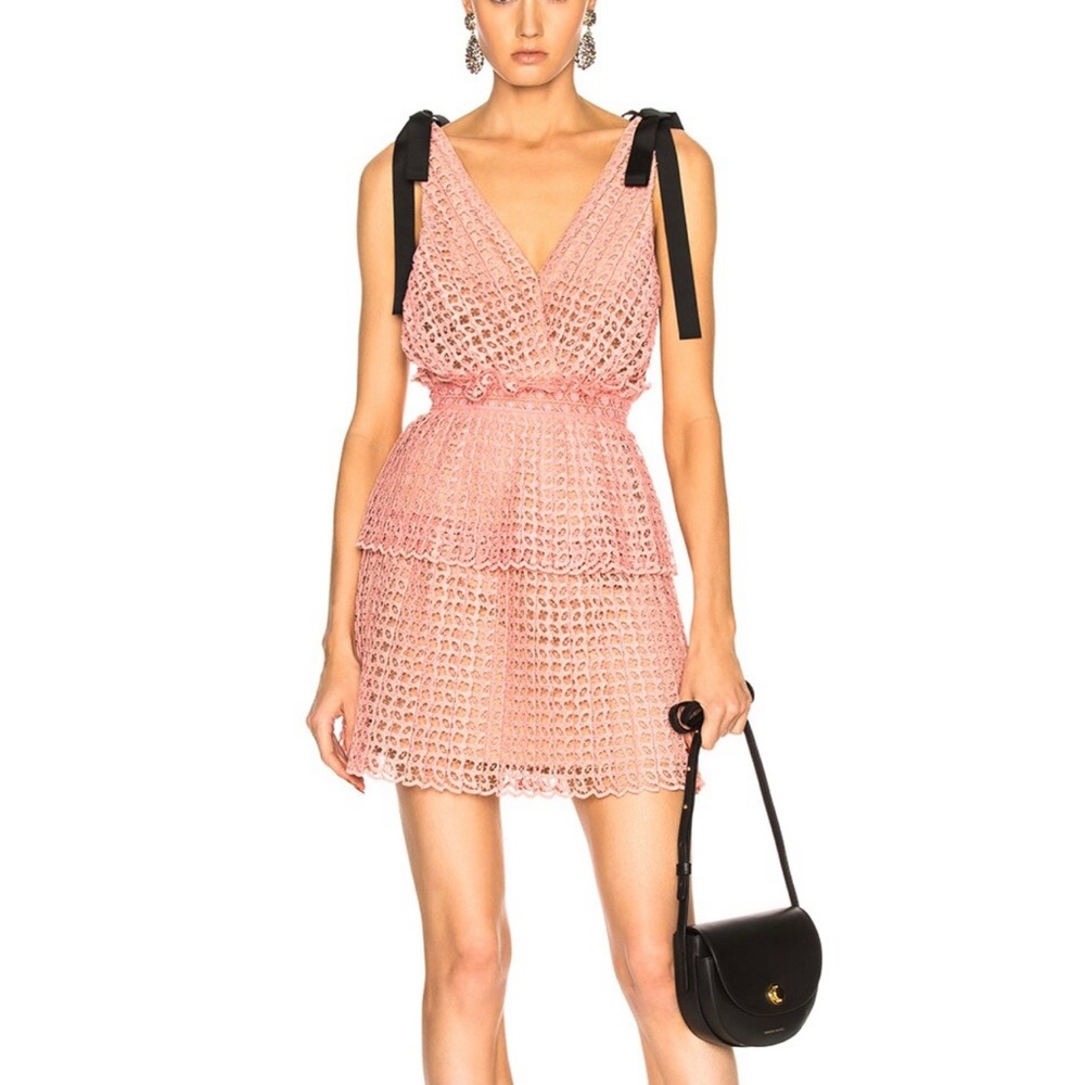 NWT Self Portrat mini pink dress Size US6